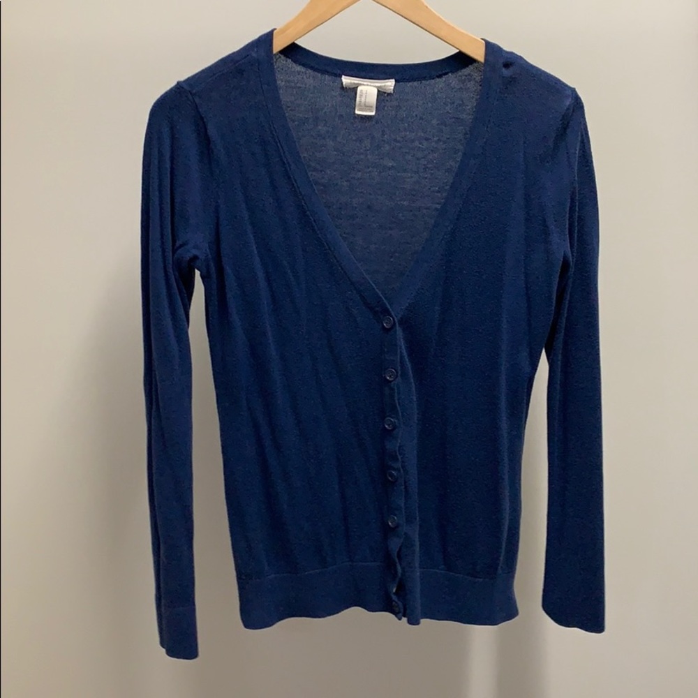 Small blue cardigan